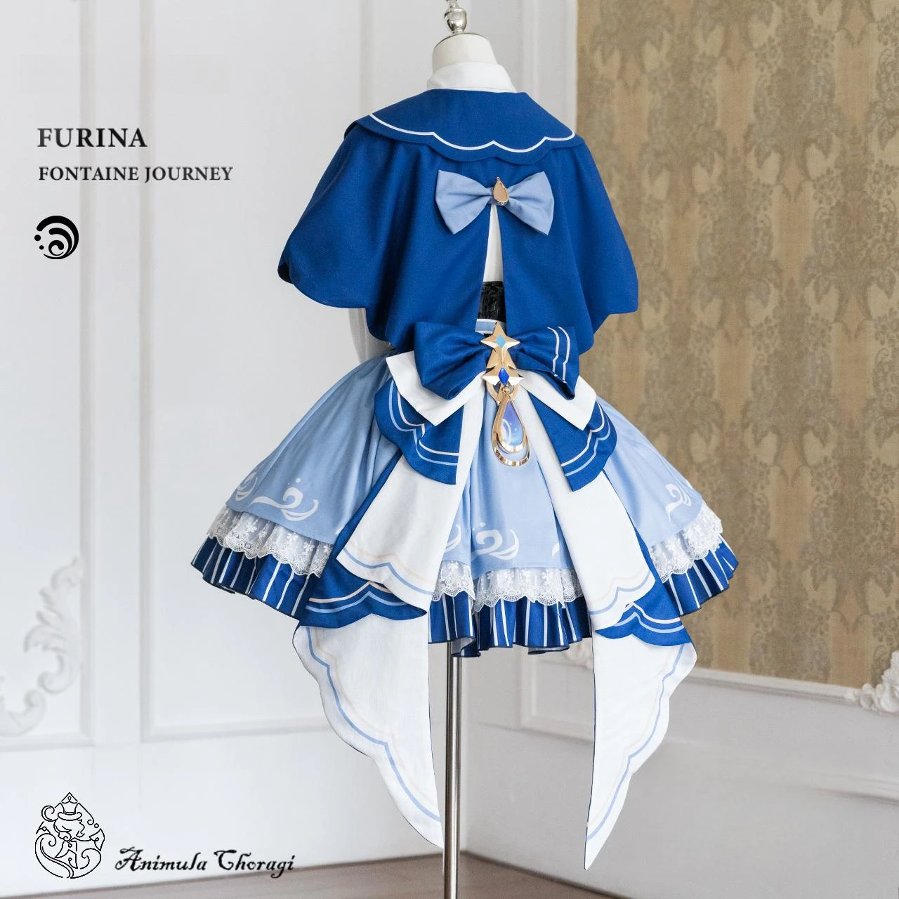 Женский костюм для косплея по игре Genshin Impact Furina Doujin