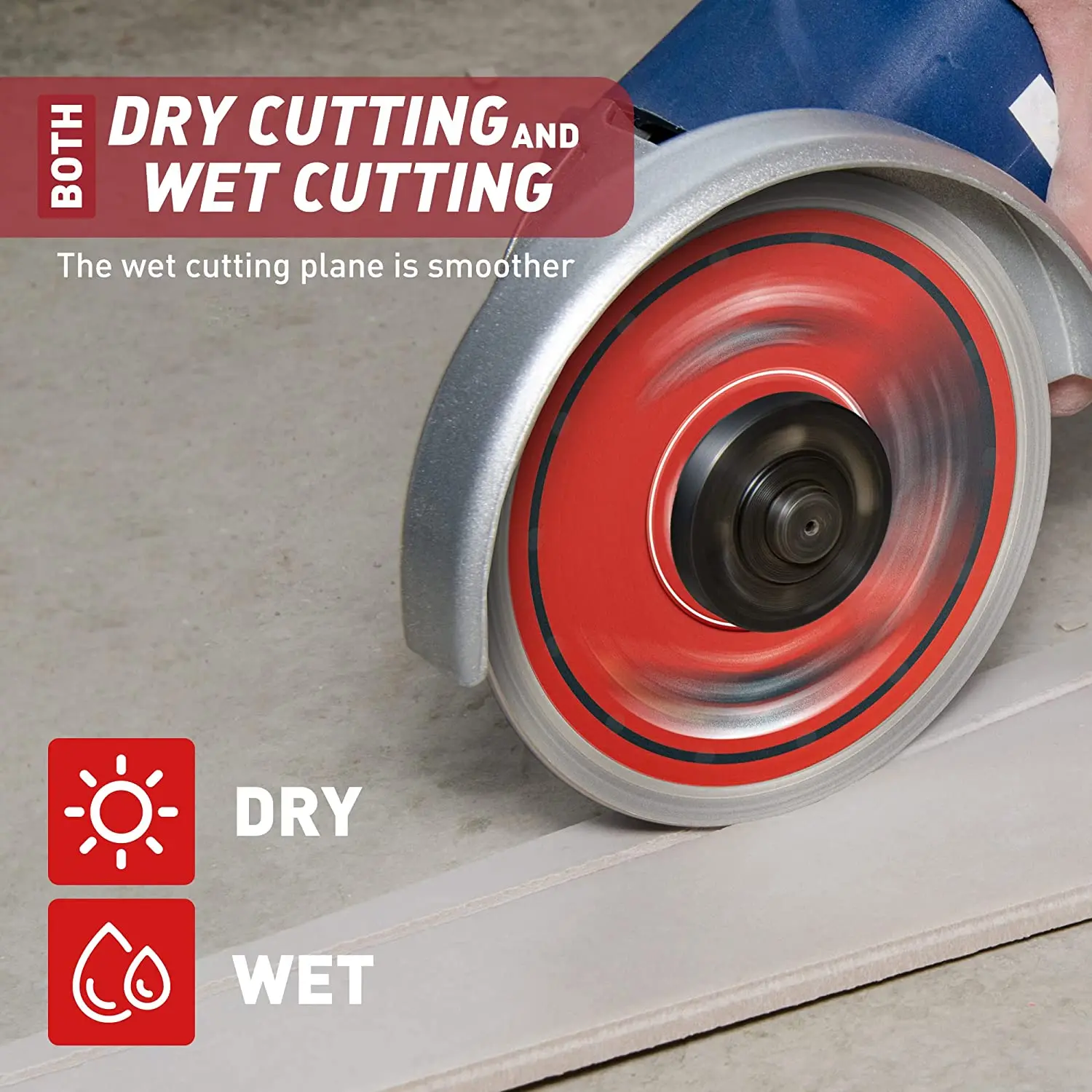 Алмазная пила EZARC 7/10 дюймов цельная часть для коммерческого производства