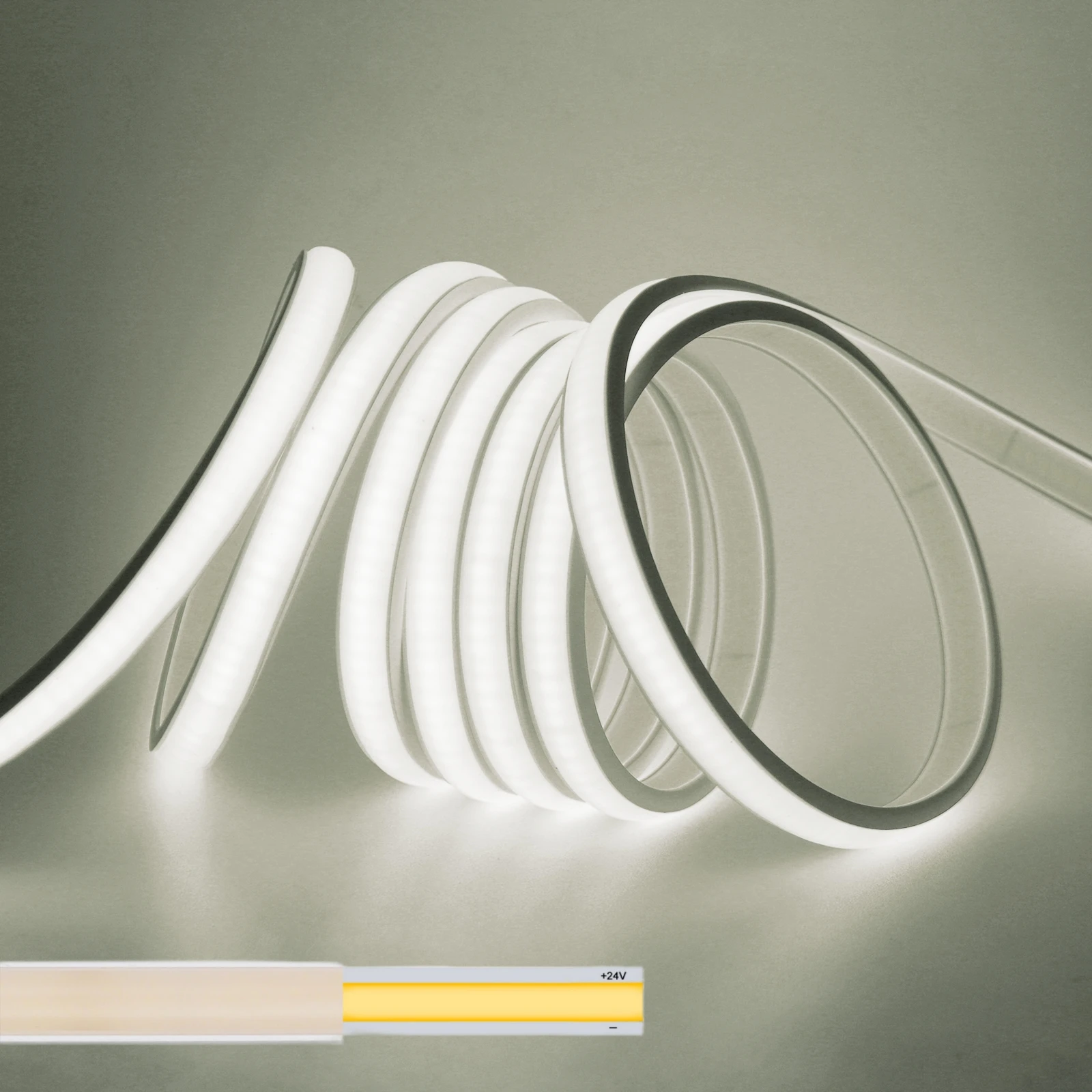 HEGEHE 10м WiFi COB неоновая светодиодная лента теплый белый/белый/натуральный белый