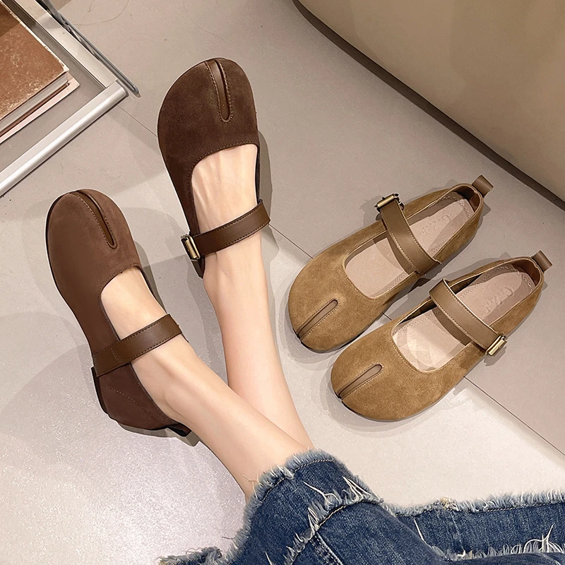 Женские туфли на плоской подошве с круглой головкой женские Мэри Джейн новинка