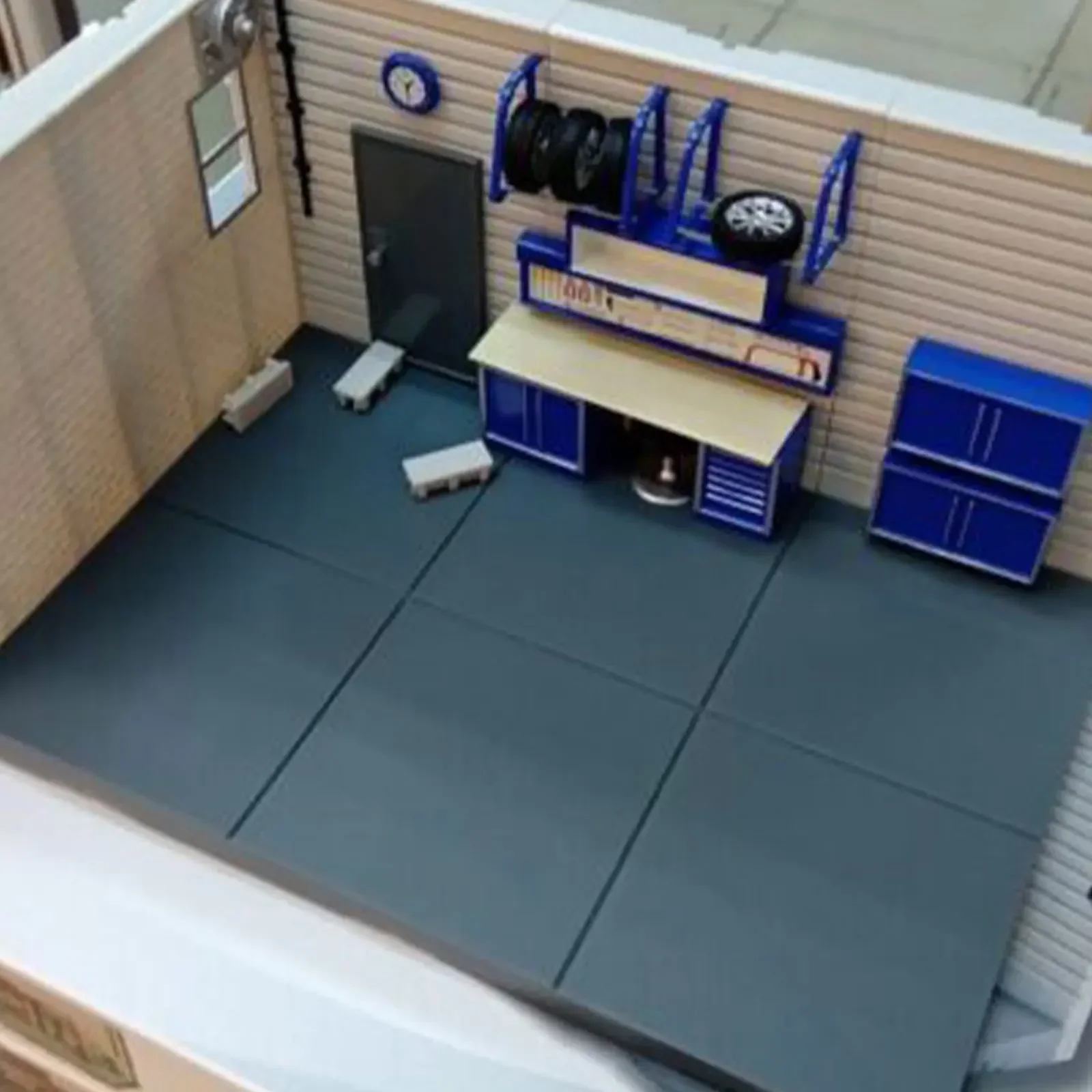 Новый 1/43 диорама модель автомобиля гараж собранные украшения автомобиль высокое