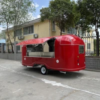 ins popular pizza and burgers food truck trailer mobile kitchen in stock