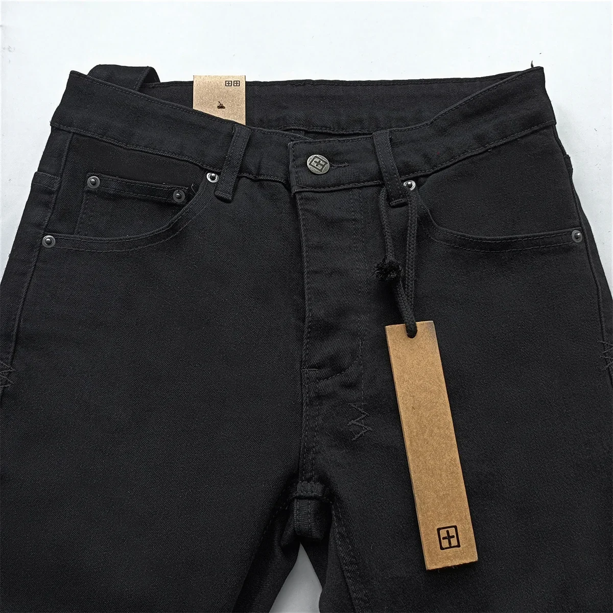Новые джинсы KSUBI Cross мужские модные классические стильные черные трендовые