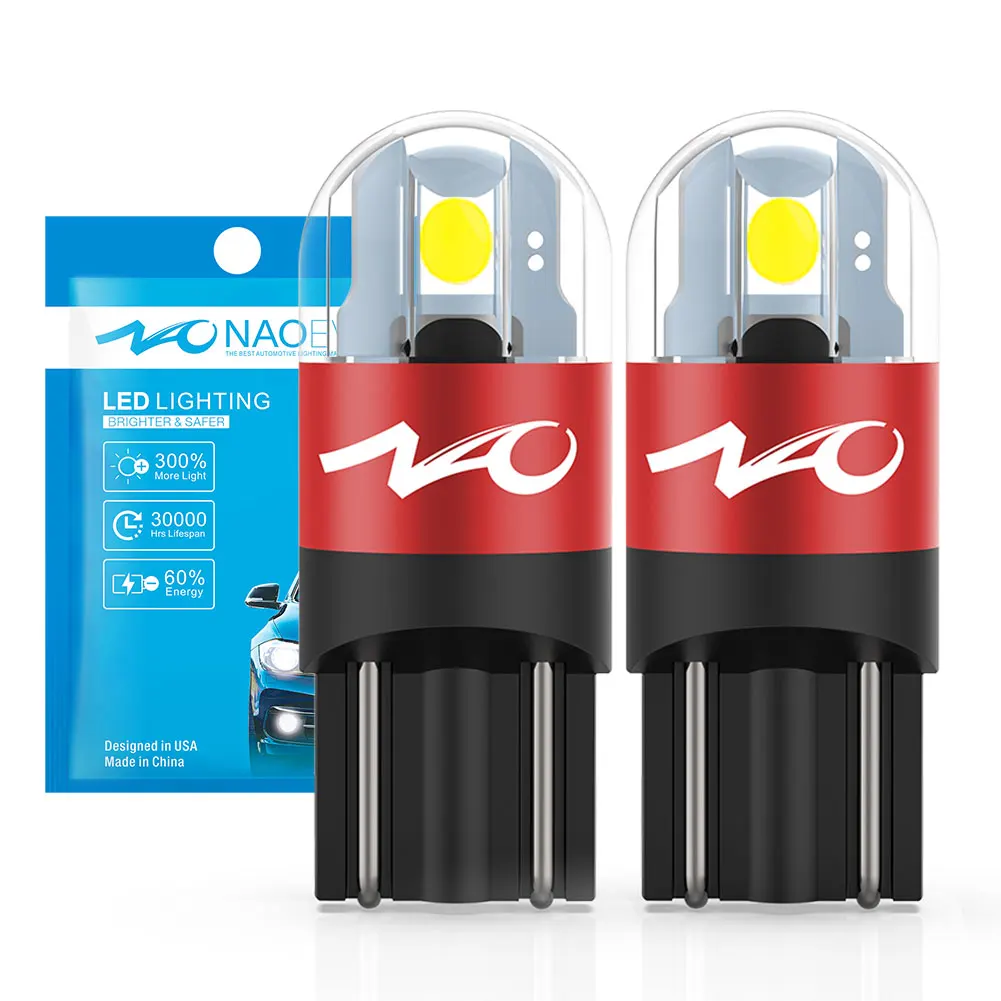 

Светодиодные Лампы NAO T10 LED 5W5 SMD 3030 168 194 Белого, Янтарного И Красного Цвета, Универсальные Автомобильные Индикаторы
