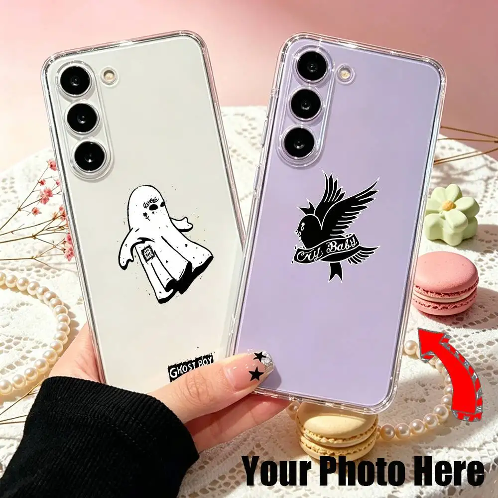 Фото Чехол для телефона с логотипом Rapper Lil Peep Tribute для Samsung A10,12,20,21S,30,31,40,50,51,52,70,71, прозрачный чехол №1
