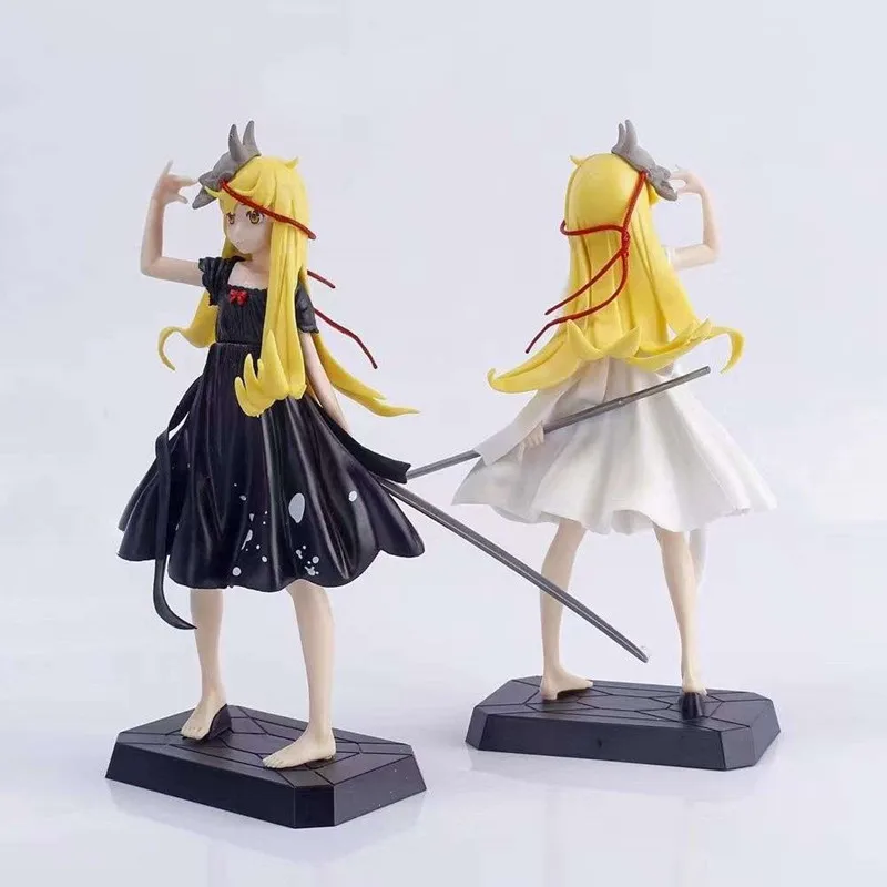 

Экшн-фигурка Oshino Shinobu 22 см, платье, держит самурайский меч, девушка, аниме-фигурка, ПВХ коллекционные модели, игрушки, подарки