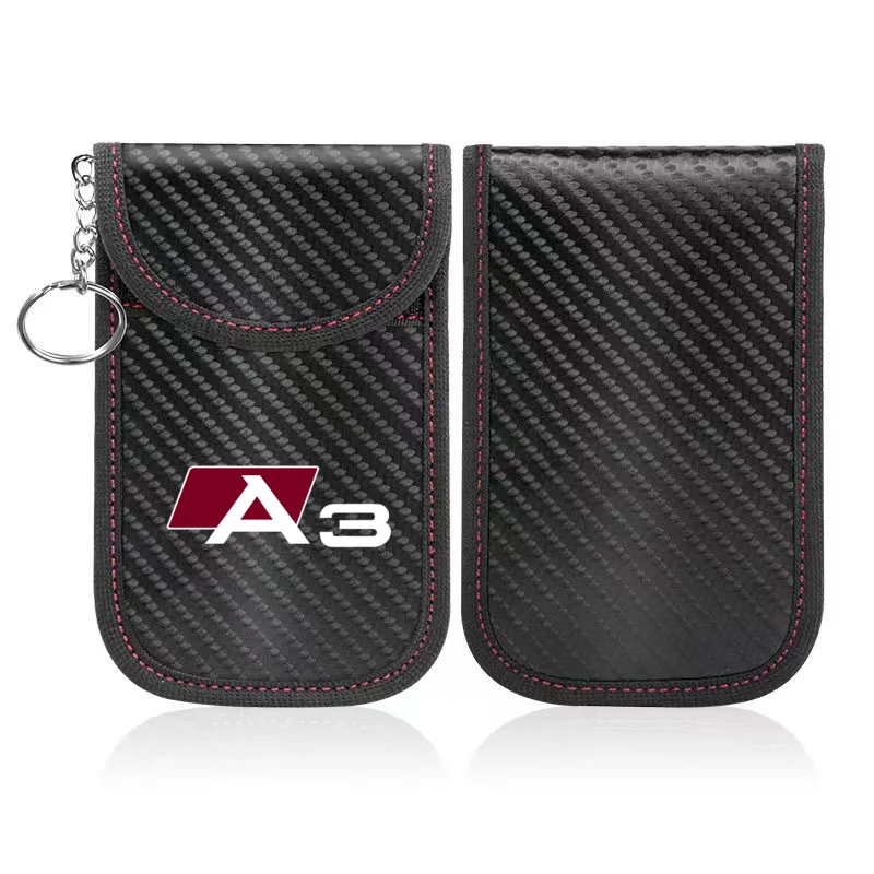 

Car Fob Signal Blocker Carbon Fiber RFID Electromagnetic Shielding Key Package For Audi A3 A4 A5 A6 A7 A8 Q3 Q5 Q7 Q8