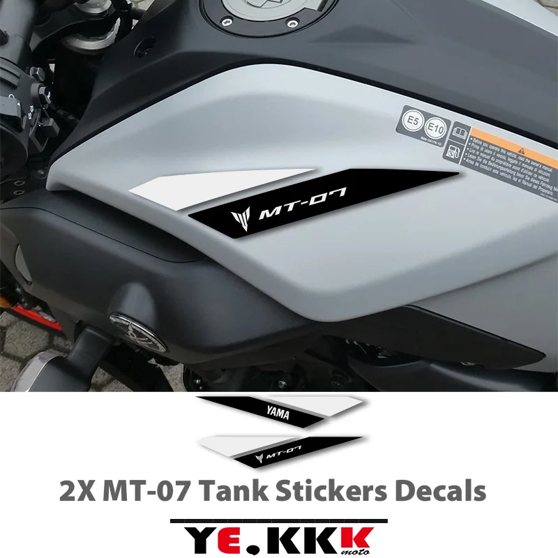 For YAMAHA MT07 MT-07 New Tank Stickers Decals MT LOGO Color Waterproof Motorcycle Sticker Decal Car Sticker