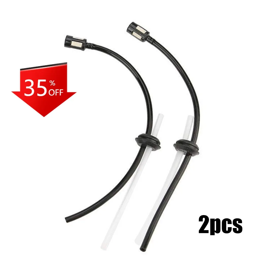 

2pcs Fuel Hose Pipe With Tank Filter Petrol Strimmer Fuel Pipe Hose Tube With Tank Filter Assy Grommet Chainsaw