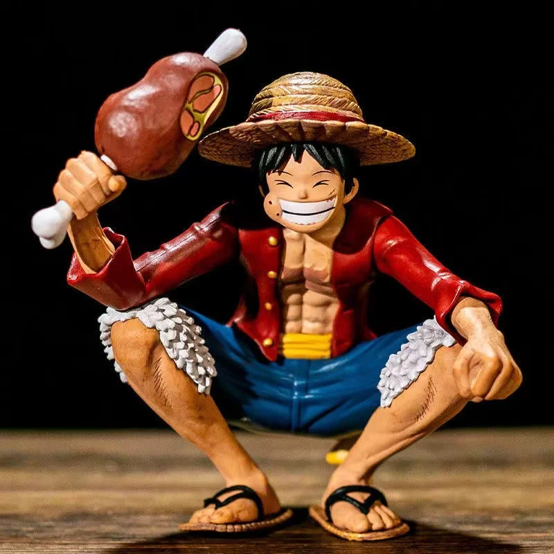 

Animation action figure straw hat creative doll mask with extended protection luffy PVC model toy gift