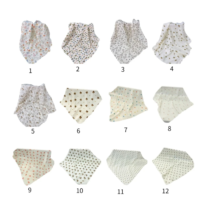 

Baby Muslin-Towel Cotton Swaddle Blanket Soft Thin Towel High Absorb Bath Towel Air Conditioned Room Breathable Blanket
