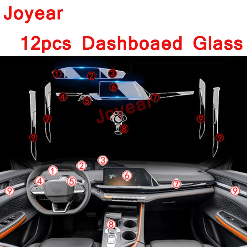 

Прозрачная закаленная навигационная пленка для Changan UNIV UNI-V 2020-2022 с центральным управлением, аксессуары для экрана