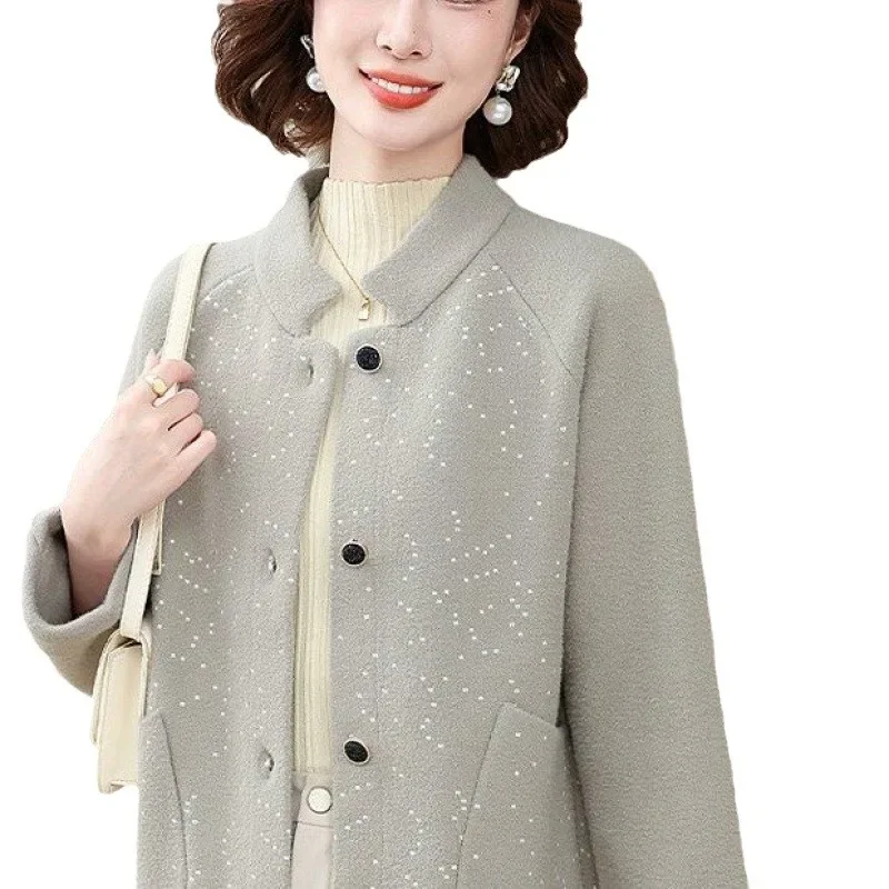 Стильный вязаный топ для пожилых женщин среднего возраста весенний укороченный