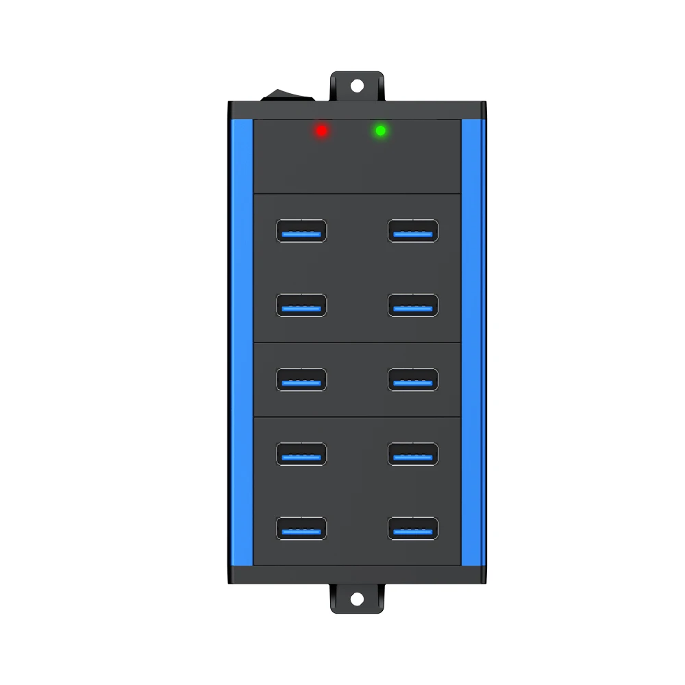 USB-концентратор Sipolar с 10 портами и поддержкой быстрой зарядки, 12 В, 5 А