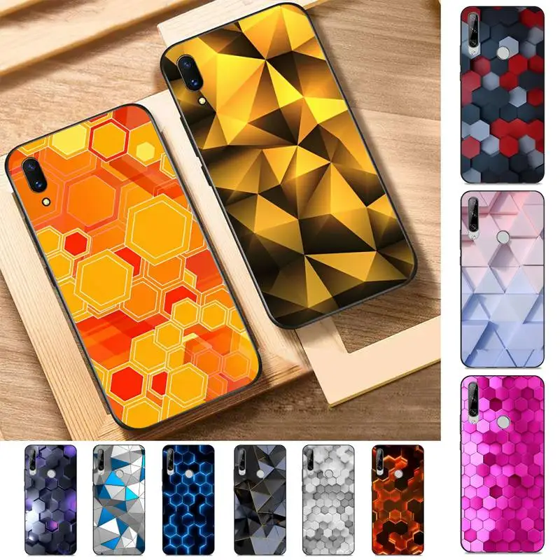 

Luxury Geometry Cool Phone Case For Huawei Y9 6 7 5 Prime Enjoy 7s 7 8 plus 7a 9e 9plus 8E Lite Psmart Shell