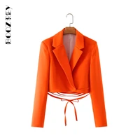 boozrey suit jacket spring and summer new womens thin half sleeved suit womens temperament commuter single breasted suit coat
