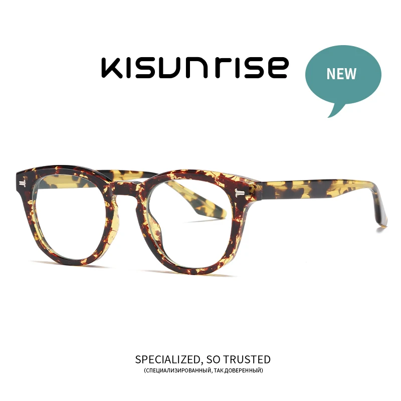 

Kisunrise Cermin Mata Anti Blue Light Glasses Women Spectacles Frame Men Fashion Glasses Acetate Computer Glasses Eyewear KS1197