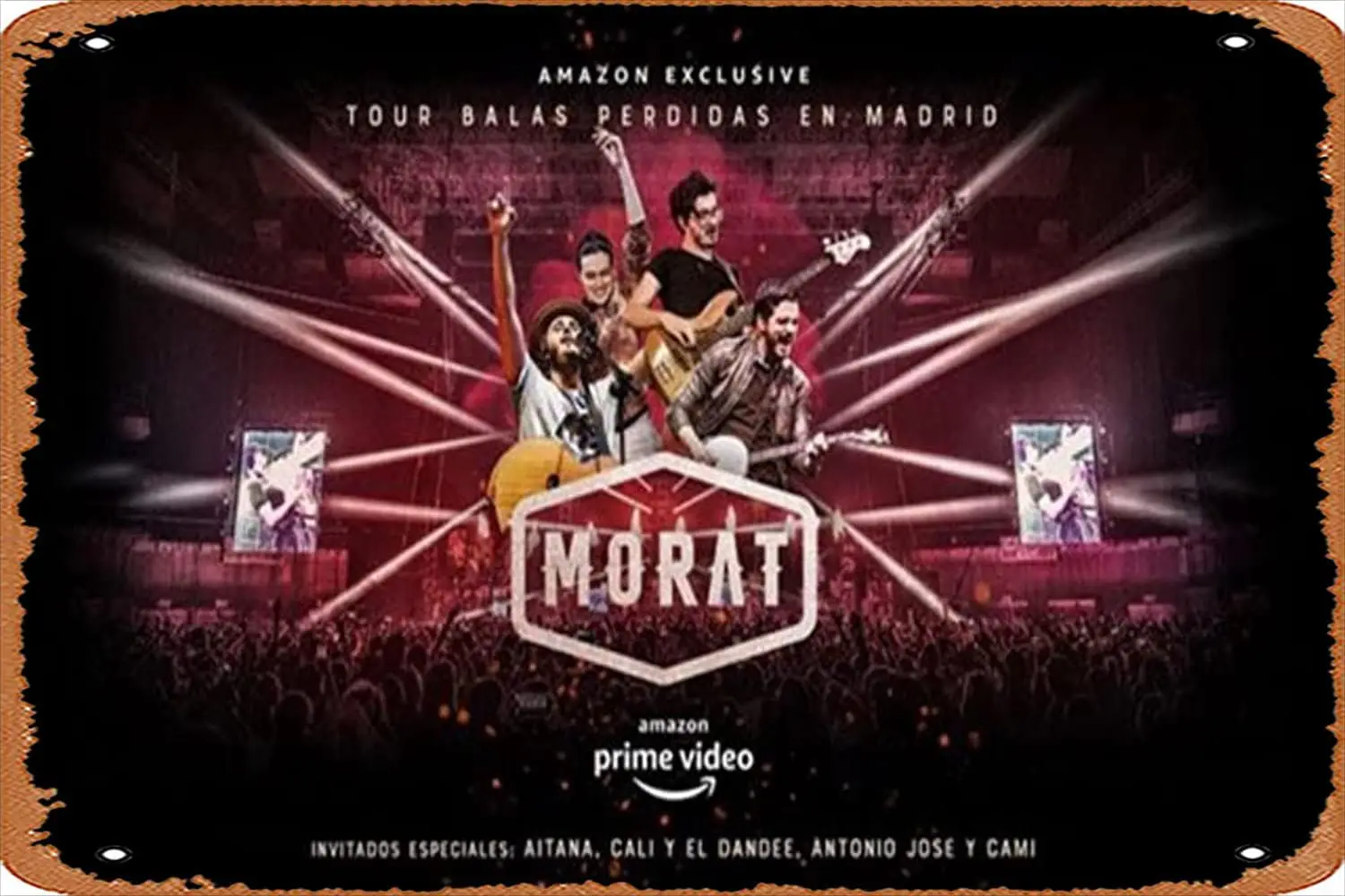 Винтажные музыкальные металлические жестяные знаки Morat: Balas Perdidas (2021) Ретро