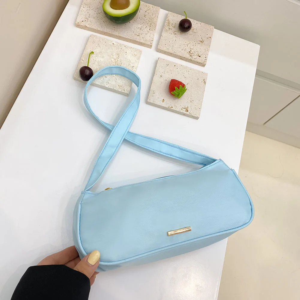 

Нейлоновые сумки-тоуты, повседневная женская сумка на плечо, однотонные брендовые дизайнерские дамские сумочки с монетницей, кошелек с вер...