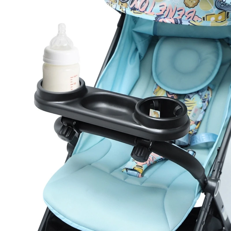 

Table Tray for Baby-Stroller Pushchair Universal Tray with Cup Holder Stroller Food Tray Removable Stroller Accs
