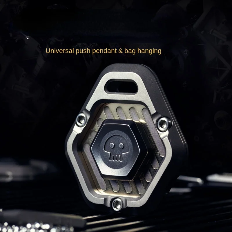 Universal Push Card Pop Coin Titanium Alloy EDC Magnetic Fingertip Toy Decompression Artifact