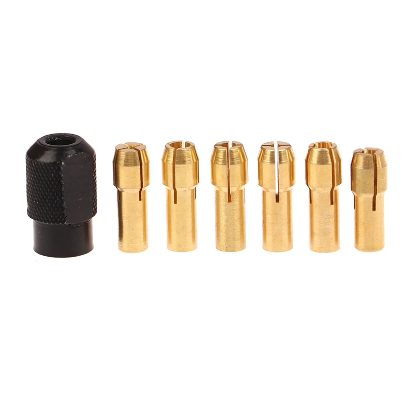 

7 шт./комплект, латунные зажимы Dremel 1,0/1,6/2,0/2,4/3,0 + dremel M8 * 3,2