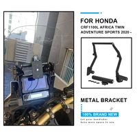 motorcycle front phone stand holder phone gps navigaton plate bracket for honda crf1100l africa twin adventure sports 2020