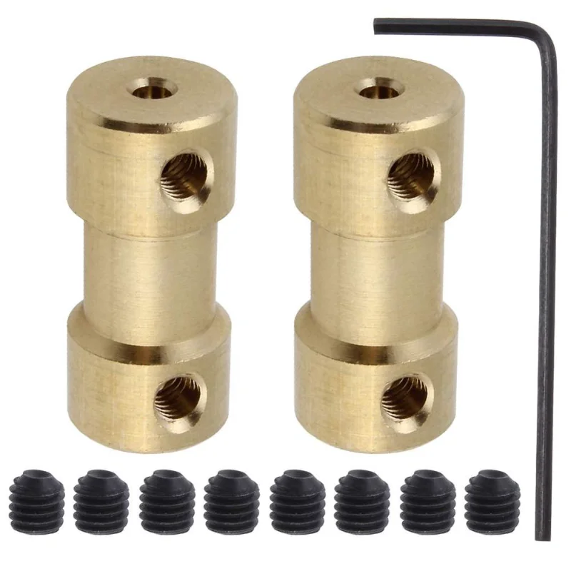 

2/2.3/3/3.17/4/5/6mm N20 Motor Shaft Coupling Coupler Connector Sleeve Adapter Brass Transmission Joint for RC Boat Car Airplane