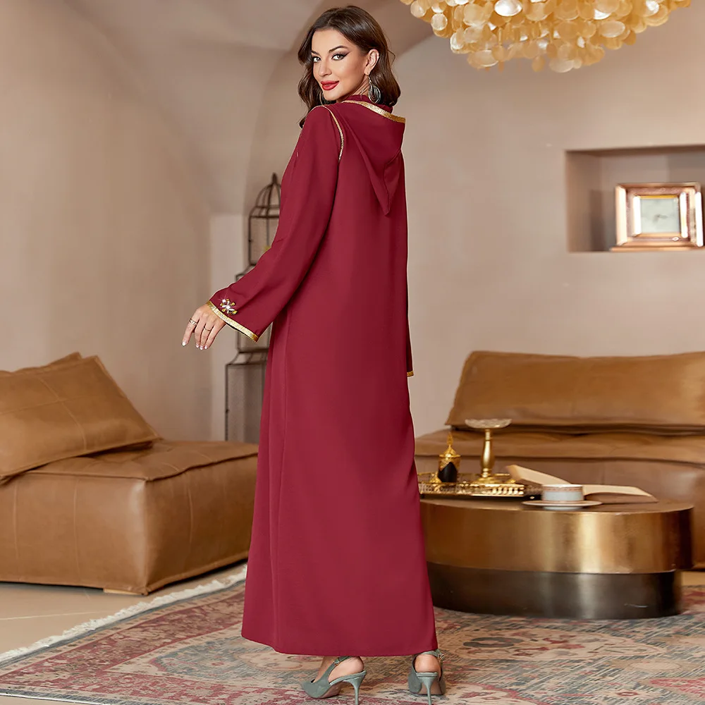 Abaya Dubai Muslim Fashion Hijab Dress Djellaba Saudi Arabic Turkey Caftan Dresses for Women Caftan Marocain Islam Modest Outfit