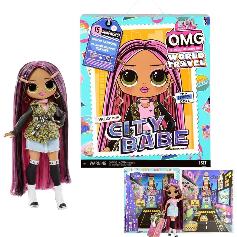 Кукла LOL Surprise OMG World модная для путешествий с сестрой мир в том числе 15