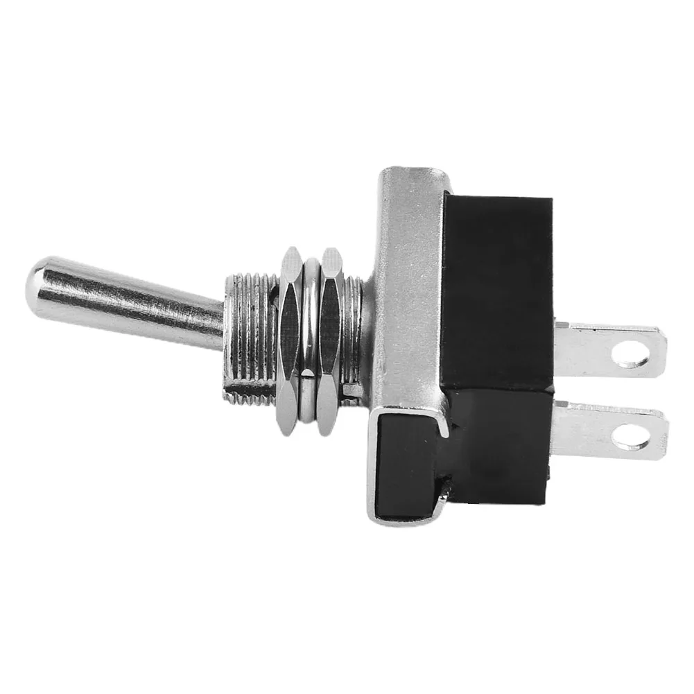

Black+Silver Rocker Switch ON/OFF 1/5pcs 10A 12V 25A 50mΩ Max Car Dash Duty Flick Switches For 12.5mm Round Hole