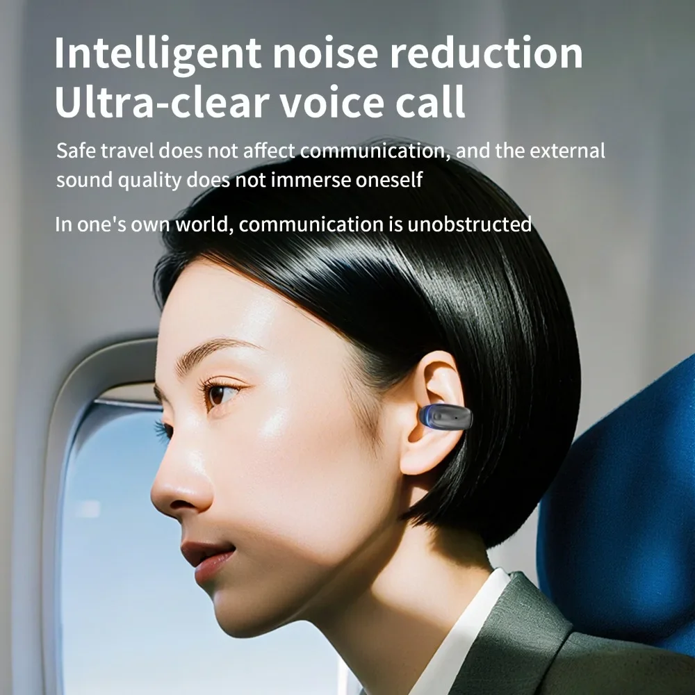 Фото Беспроводные Bluetooth-наушники для одного уха 2025 года: новые, для спорта и бега, водонепроницаемые (IPX7), устойчивые к поту, надежная фиксация, шумоподавление №3