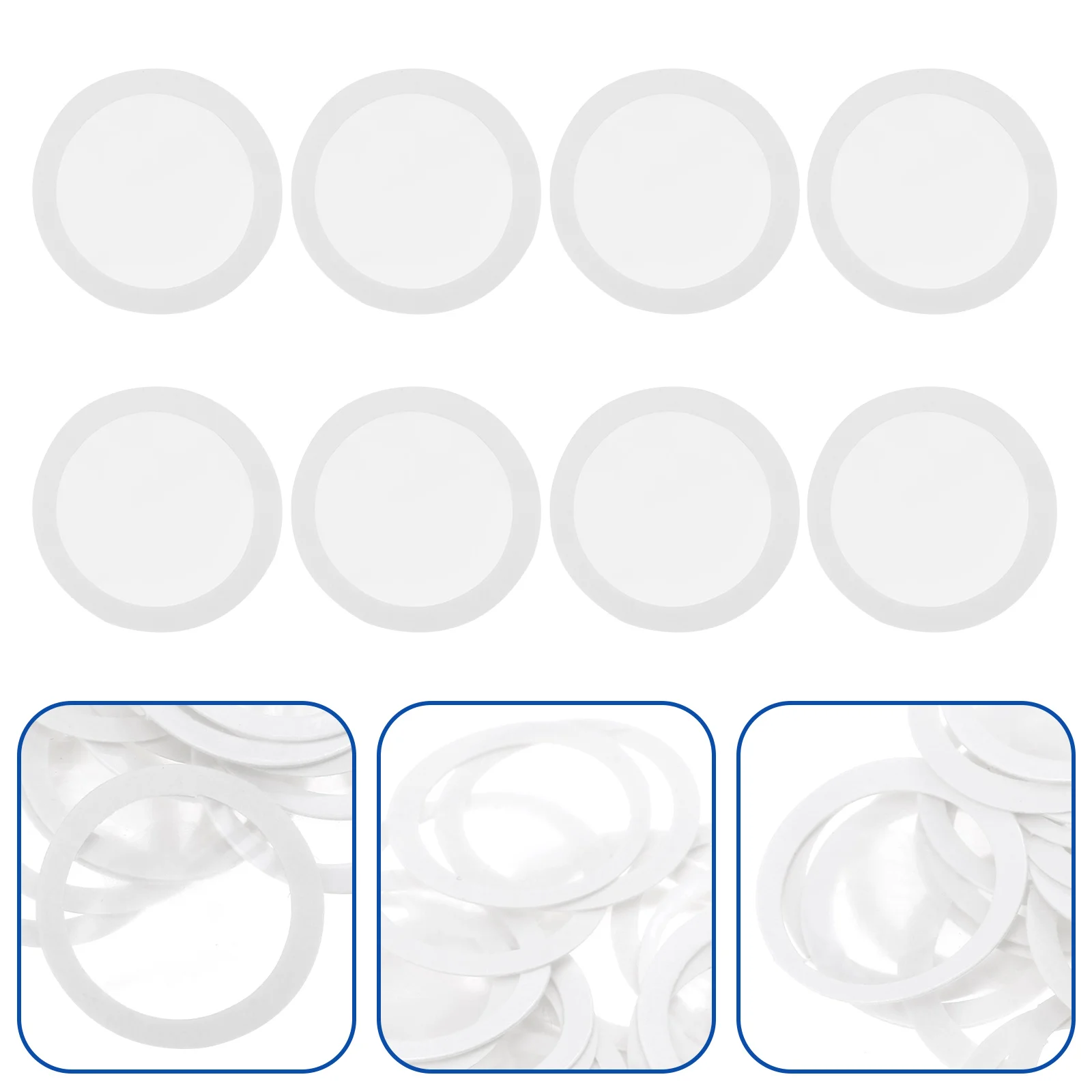 

50PCS Professional Kazoo Flute Diaphragms Clear Plastic Kazoo Flute Films Flute Parts