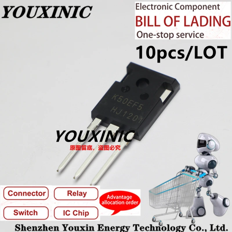 

YOUXINIC 2018+ 100% new imported original IKW50N65F5 K50EF5 TO-247 IGBT tubes, power field tubes 650V 50A