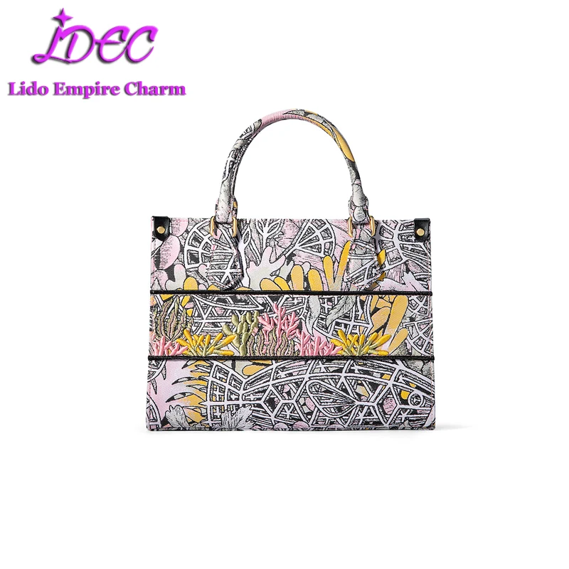 

2022 Women's Luxury Embroidery Tote Shoulder Bag Female Crossbody Bags Shopper Chinese Quality Brand Design Shopping Handbag