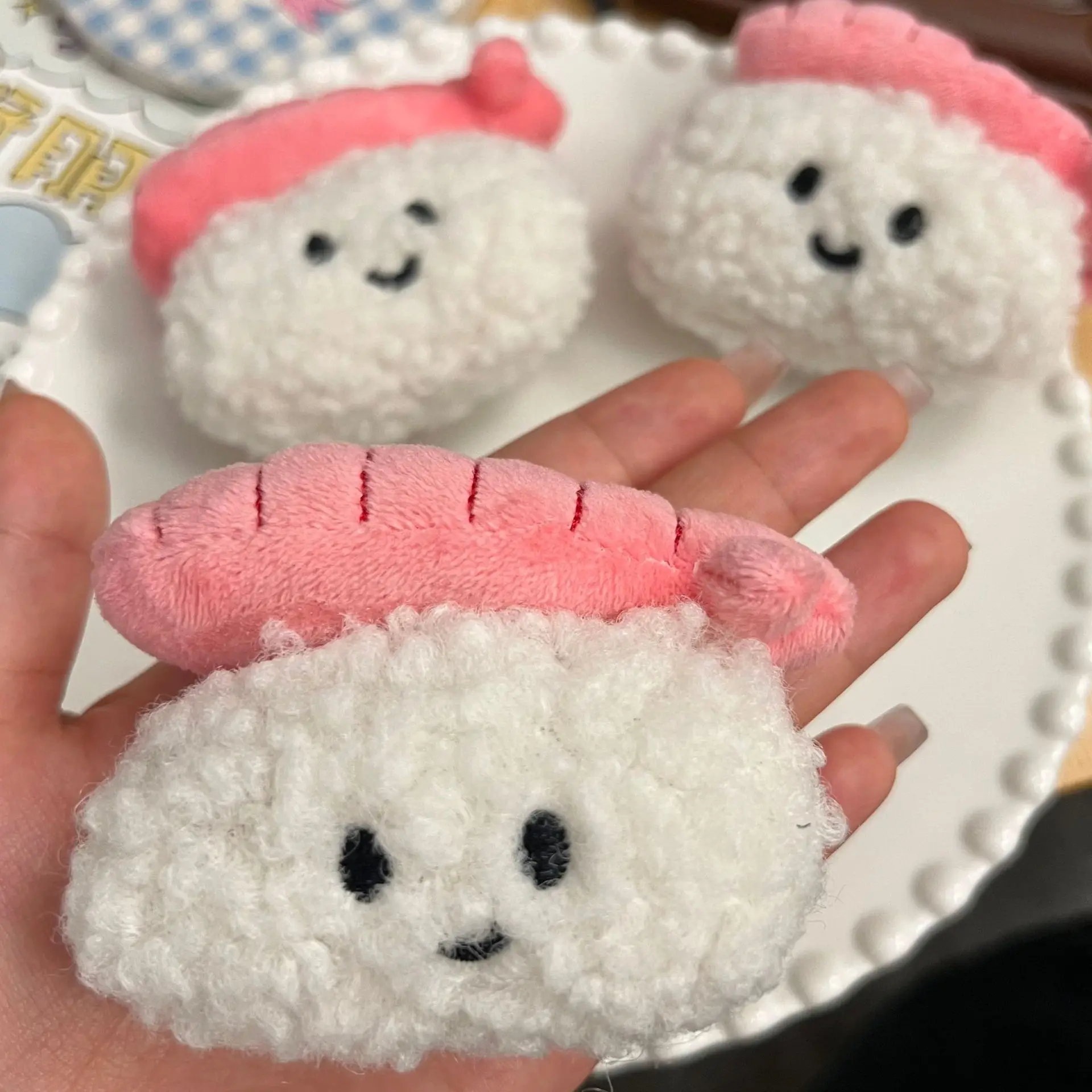 2 шт. милые суши плюшевые куклы фигурные аксессуары для щенков обувь и носки чехол