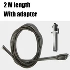 Соедините трубку с пружиной для дрели, ручная щетка для дренажа труб в ванной комнате, щетка для очистки сточных вод