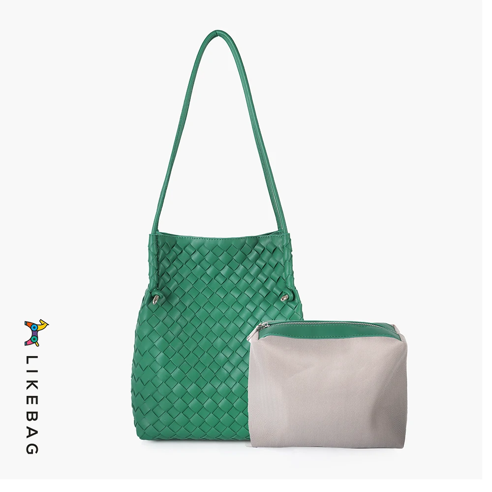 

Luxury Ladies Hand Woven Tote Bags Large Capacity Knit Shopping Bag Shoulder Bags Women 2022 New Travel Tote Bags