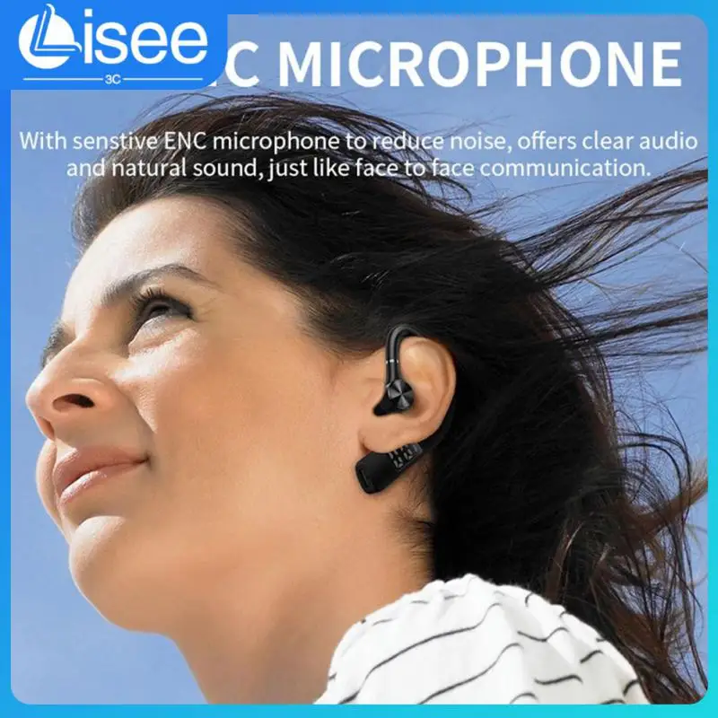 

150 Mah Tws Earphones Digital Display Business Earphone Enc Single Ear Wireless Earbuds For Android Ios Noise Reduction