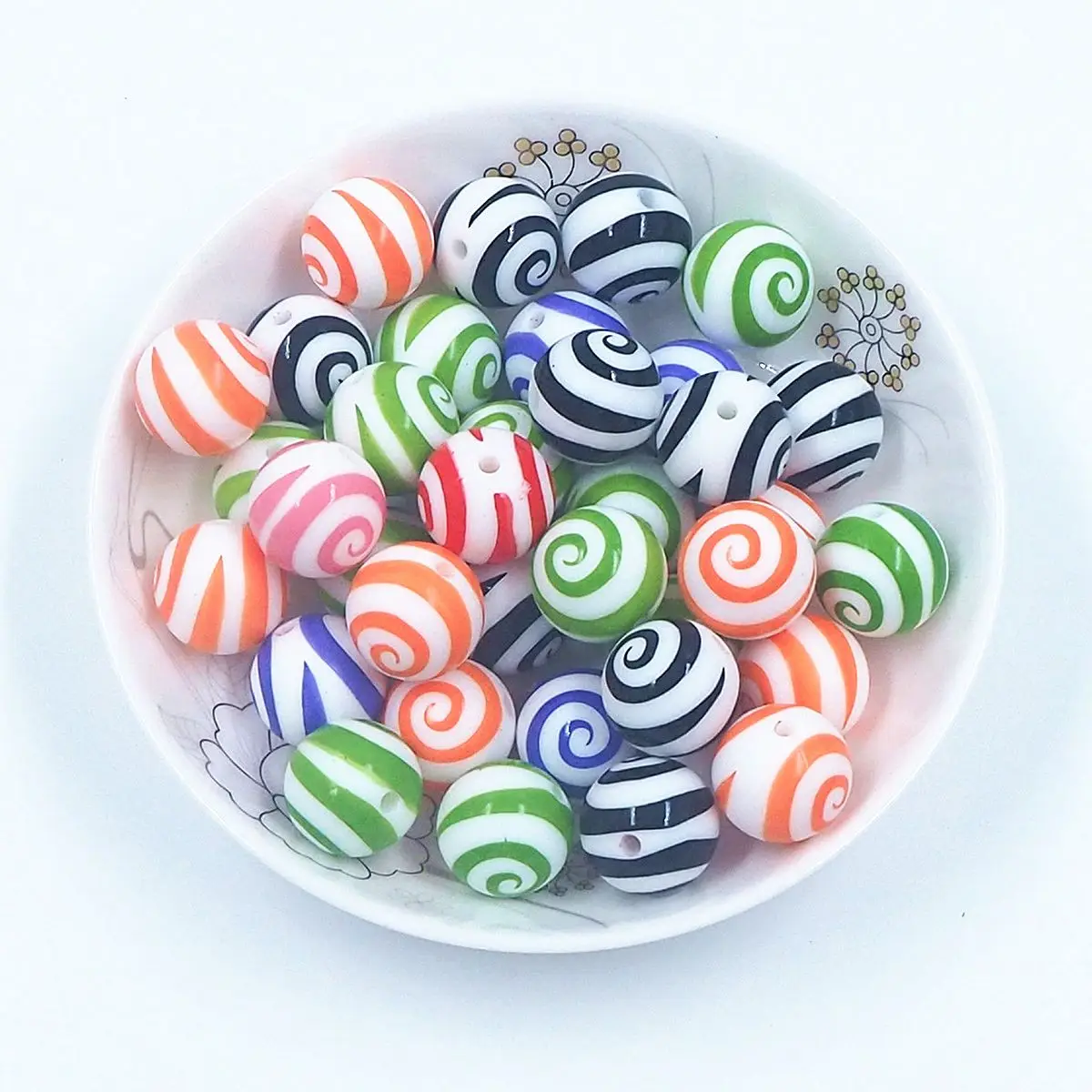 50 шт. круглые силиконовые бусины Chenkai 15 мм