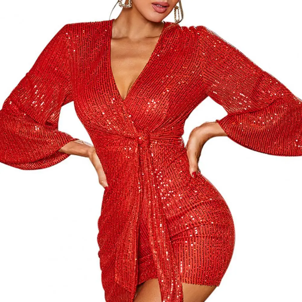 

Женвечерние вечернее платье с блестками, Бандажное зимнее плиссированное платье с длинным рукавом, закрывающее талию, облегающее платье дл...