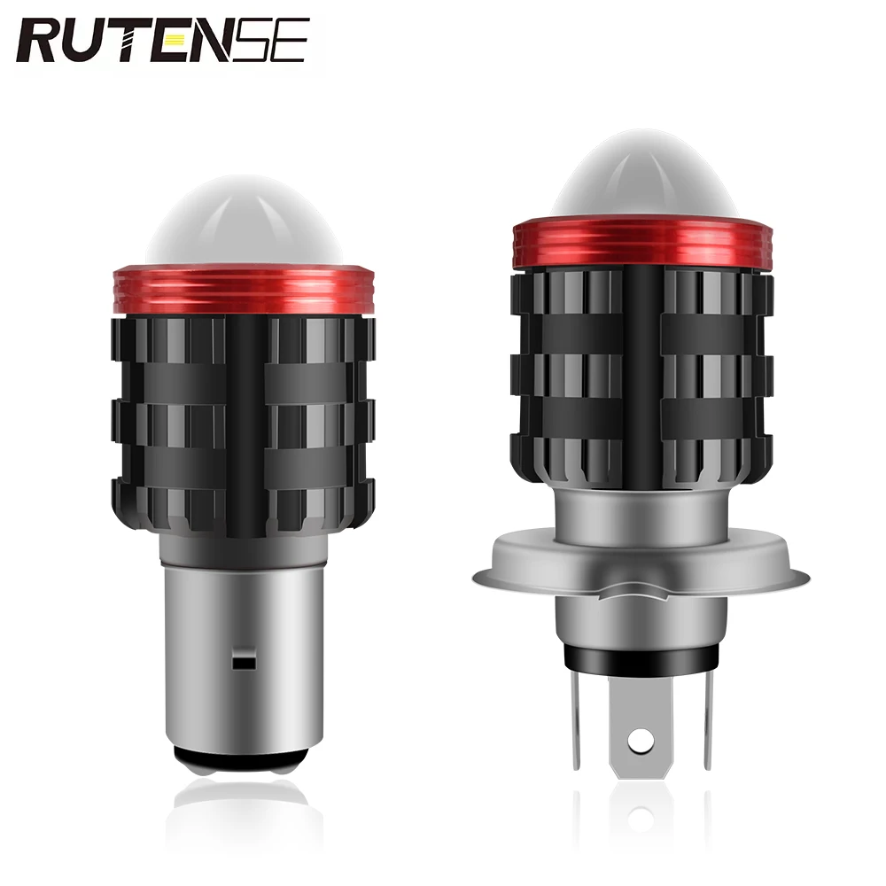 YNGGOO H4 светодиодная головная лампа BA20D мотоциксветильник лампа 1200LM 12V Дальний/ближний свет для ATV UTV аксессуары для мотоциклов