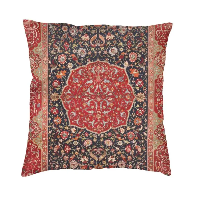 

Luxury Bohemian Carpet Cushion Cover Persian Style Ethnic Rug Throw Pillow Case for Sofa Car Seat Square Pillowcase Decoration