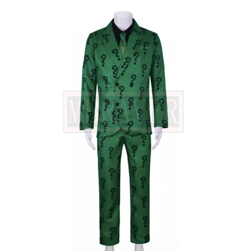 Костюм супергероя Эдварда Нгма Риддлера 1966 костюм для косплея на Хэллоуин