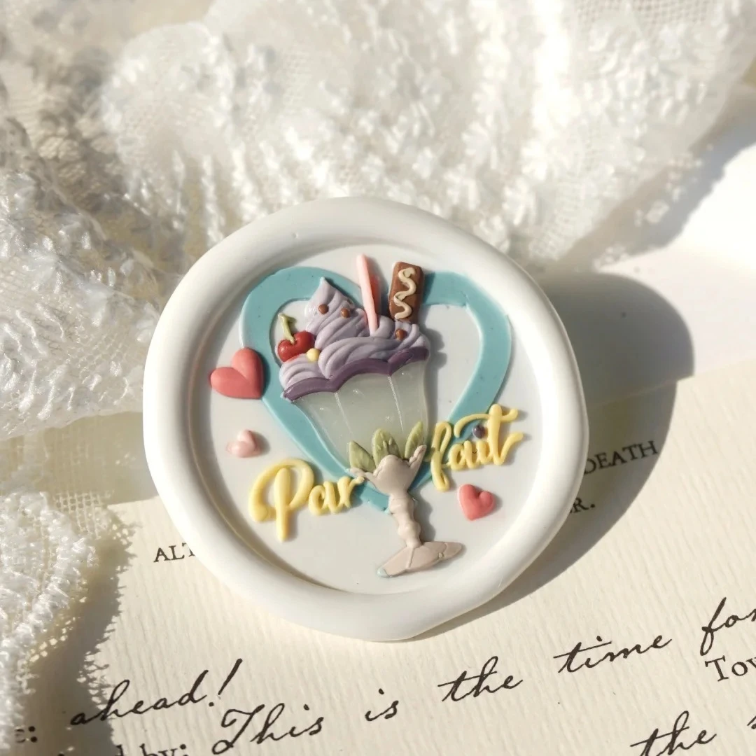 Печать огня латунный штамп водяной ландыш мороженое торт тиснение латунная