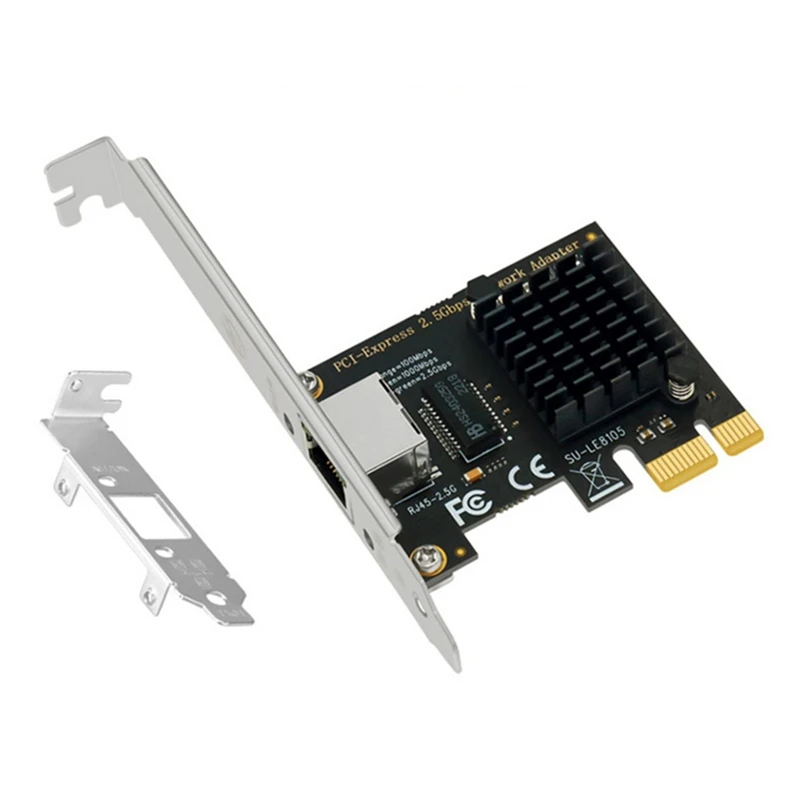 

RTL8125BG PCI-E X1 To 2.5Gbps Gigabit RJ45 Ethernet Network Card PCB+Metal For PC Windows/Linux/Esxi/ROS