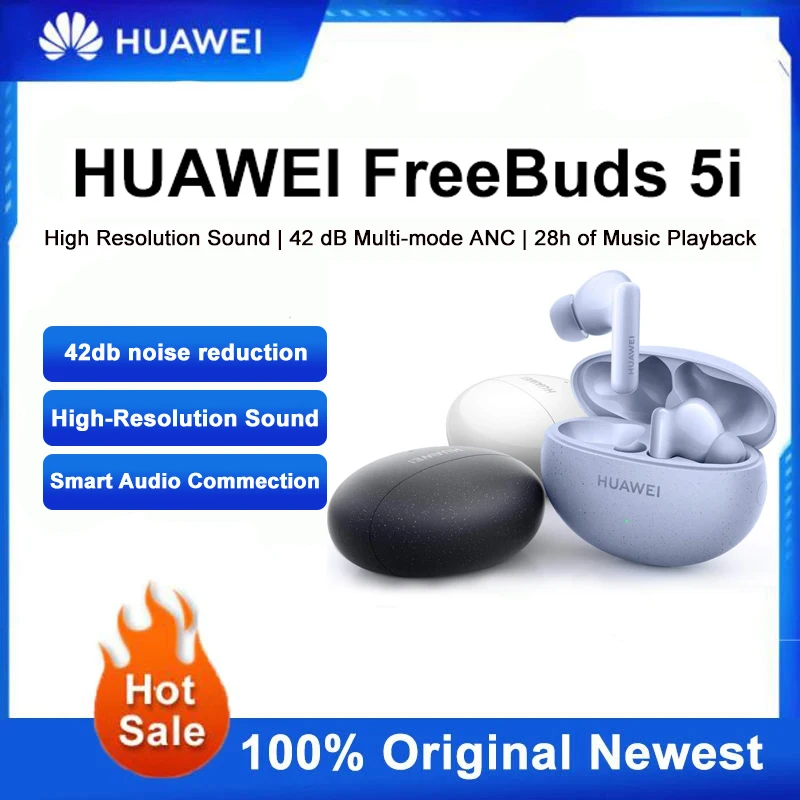 

New Product HUAWEI Freebuds 5i Wireless Bluetooth Headset Hi-Res Sound Quality Active Noise Reduction 28 Hours Battery Life