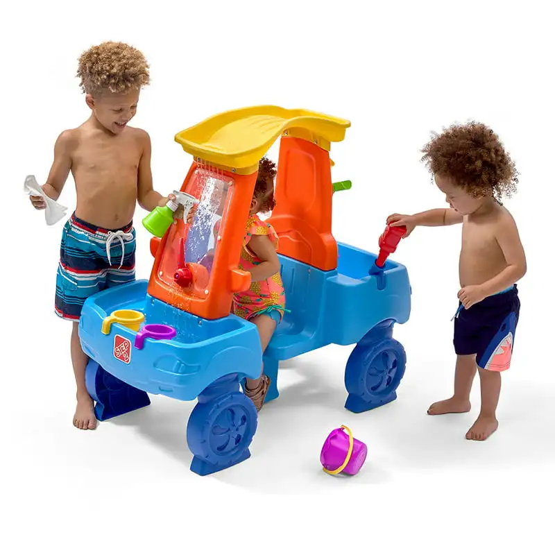 

Car Wash Splash Center Water Table Activity Toy for Multiple Kids