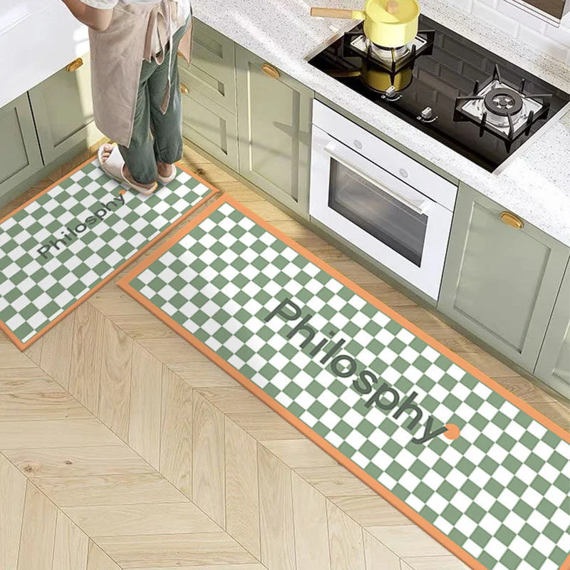 

Kitchen Floor Mat House Hold Hallway Balcony Carpet Long Strip Bedroom Living Room Long Rug Bathroom Anti-Slip Entrance Doormat