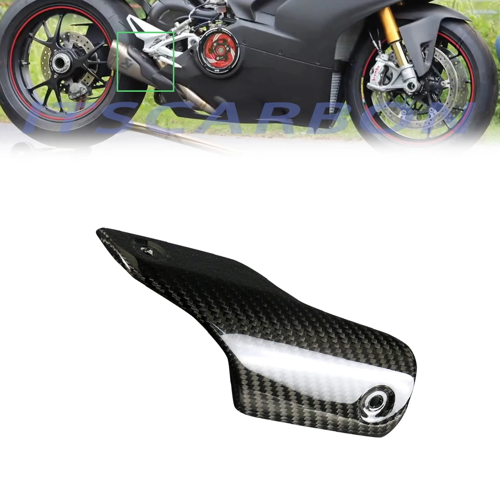 For Ducati Panigale Streetfighter V4 V4S V4R 2018 - 2020 2021 2022 3K Carbon Fiber Motorcycle Accessories Heat Shield Cover